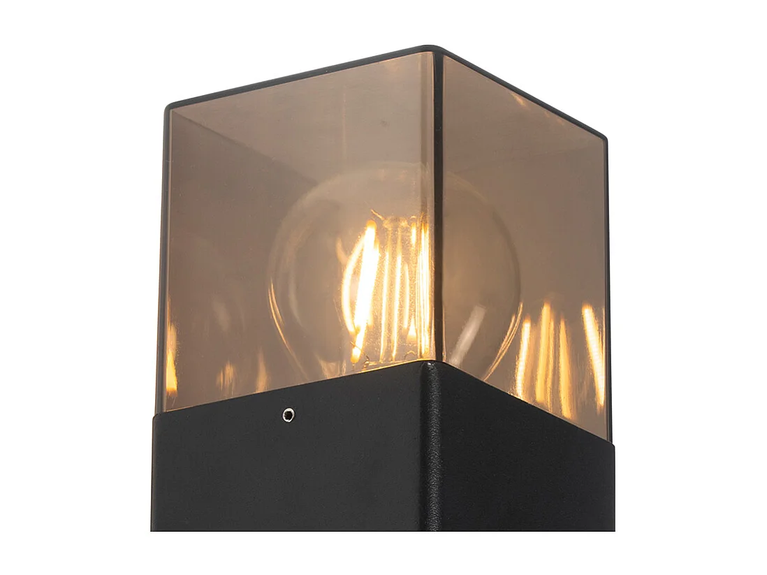 Applique murale extérieure noire IP44 avec capteur crépusculaire - Denmark