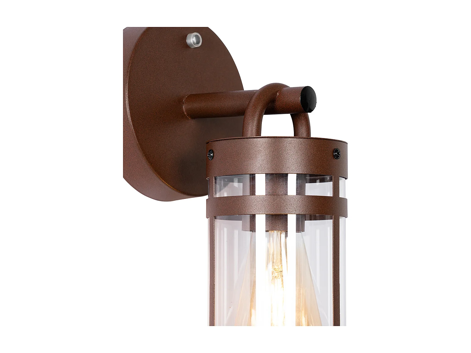 Applique d'extérieur marron rouille IP44 Capteur lumière-obscurité - Ruben