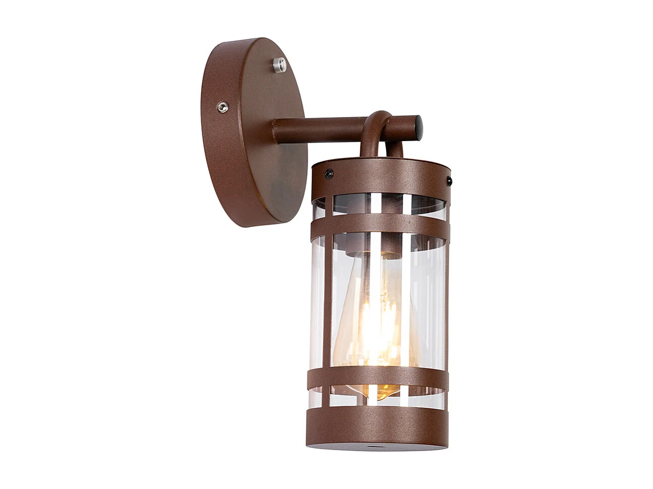 Applique d'extérieur marron rouille IP44 Capteur lumière-obscurité - Ruben