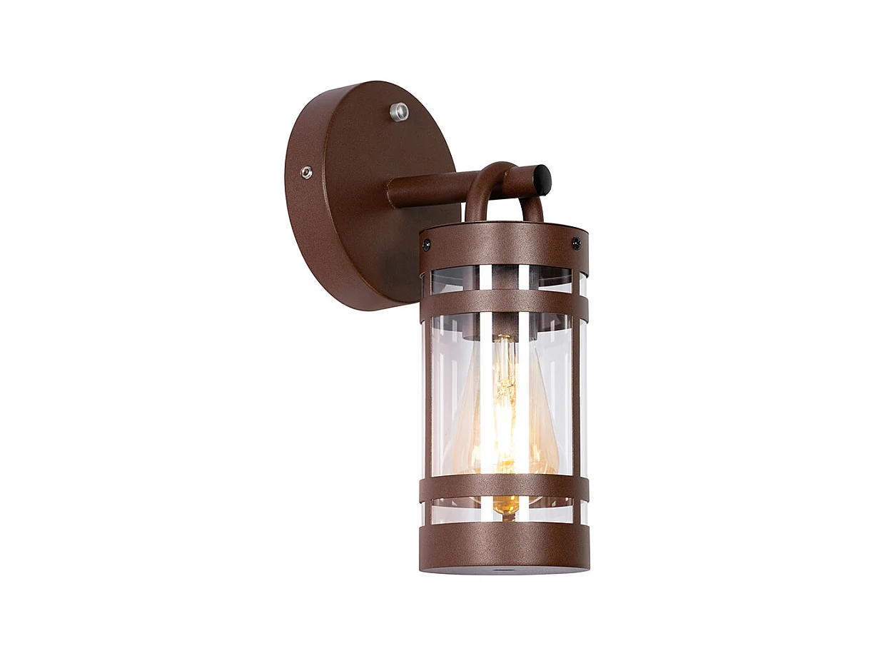 Applique d'extérieur marron rouille IP44 Capteur lumière-obscurité - Ruben