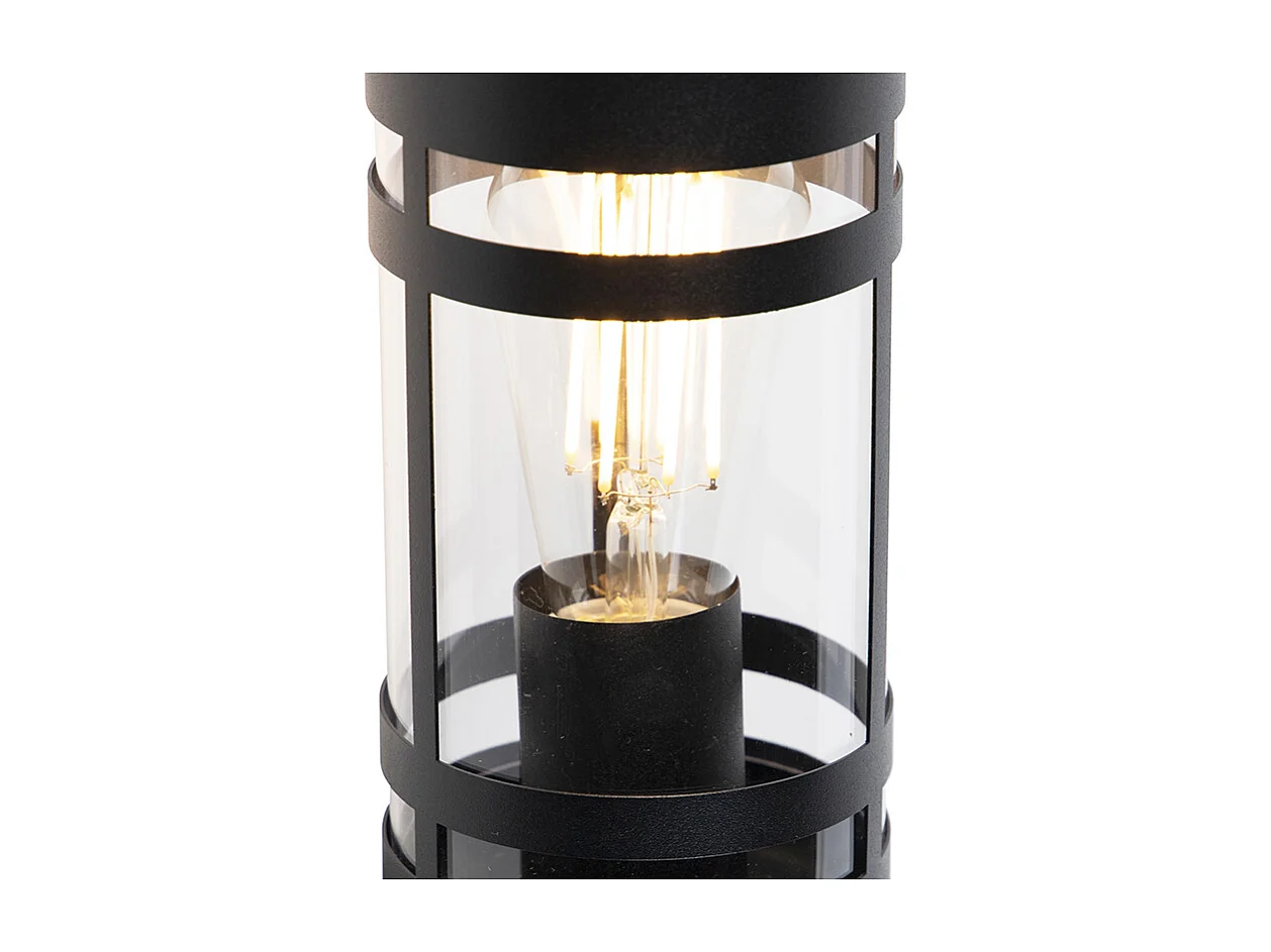 Applique d'extérieur noire avec détecteur de mouvement IP44 - Gleam