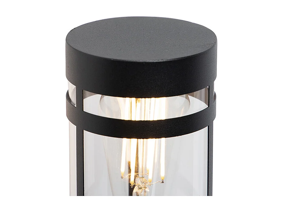 Applique d'extérieur noire avec détecteur de mouvement IP44 - Gleam