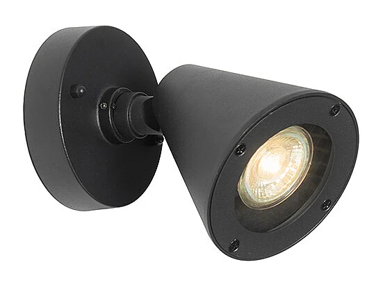 Applique d'extérieur moderne noire IP44 - Ciara