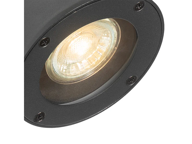 Applique murale extérieure moderne noire IP44 orientable - Ciara