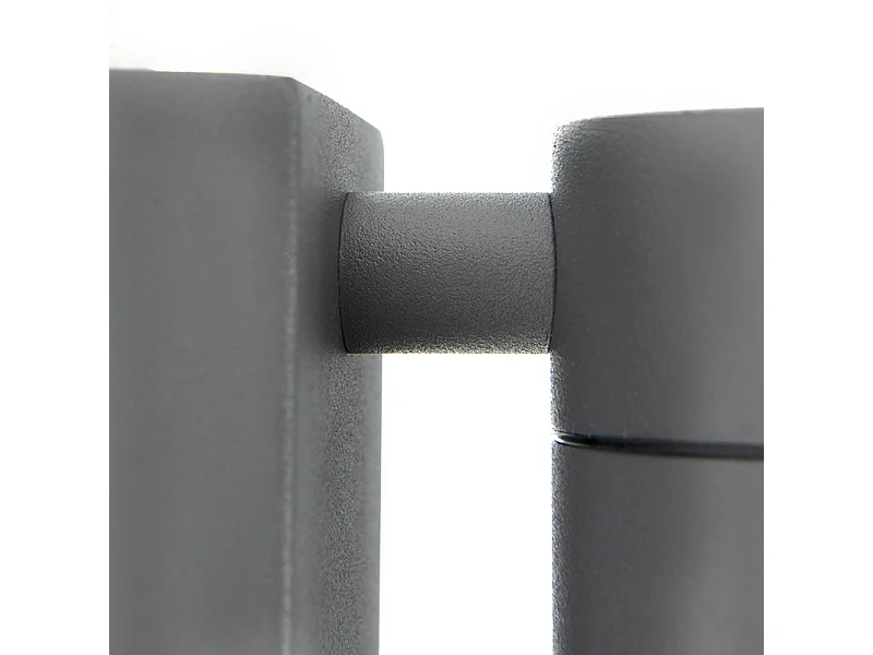 Applique murale extérieure anthracite IP44 avec capteur crépusculaire - Solo