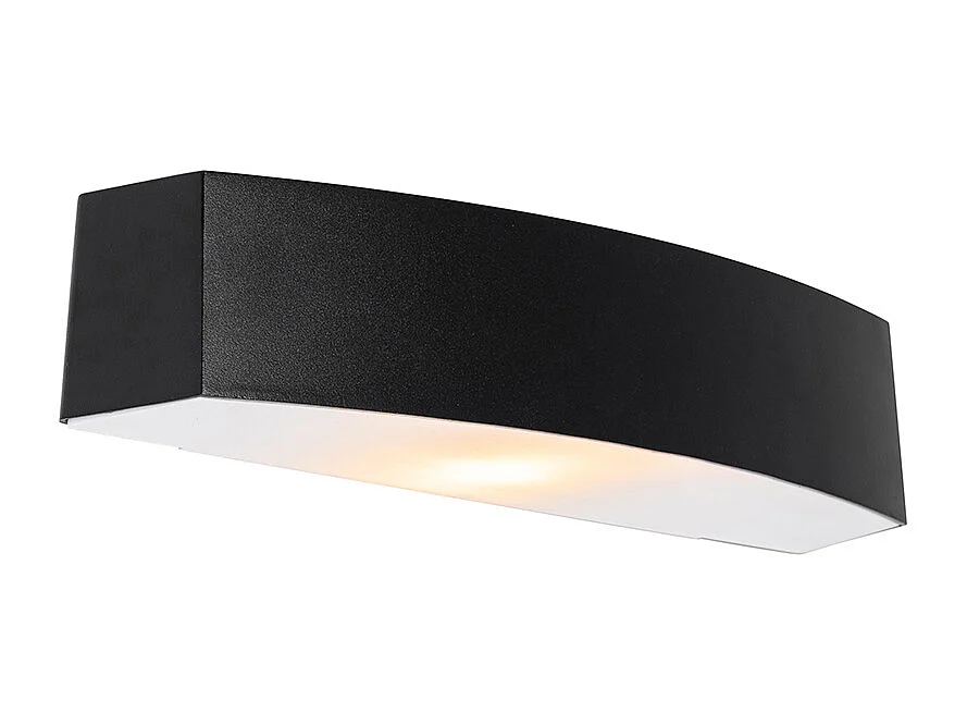 Applique murale d'extérieur moderne noire IP44 - Bojan
