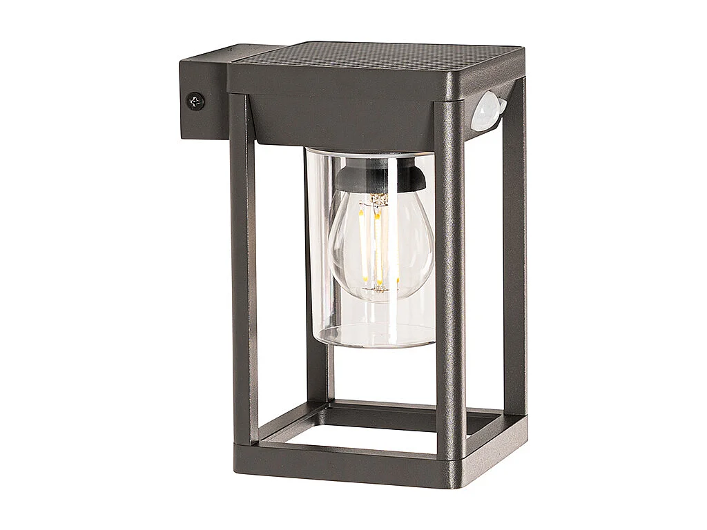 Applique d'extérieur gris foncé avec LED et solaire - Sonne