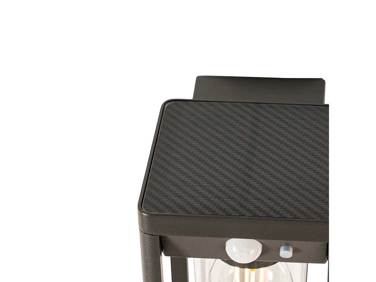 Applique murale d'extérieur gris foncé avec LED et lumière dimmable sur solaire - Sonne