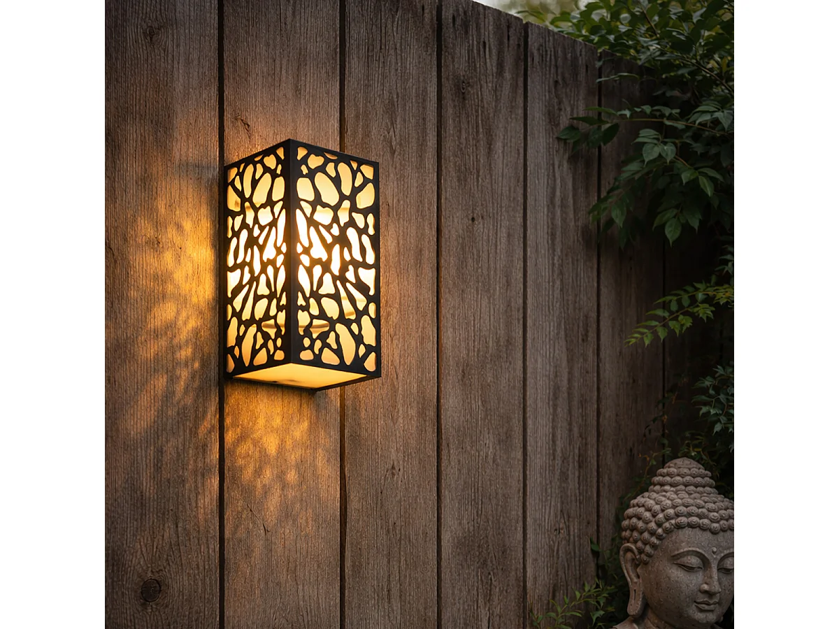 Applique murale extérieure moderne noire IP44 - Nicole