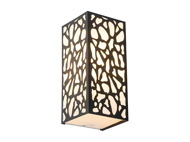 Applique murale extérieure moderne noire IP44 - Nicole