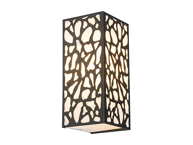 Applique murale extérieure moderne noire IP44 - Nicole