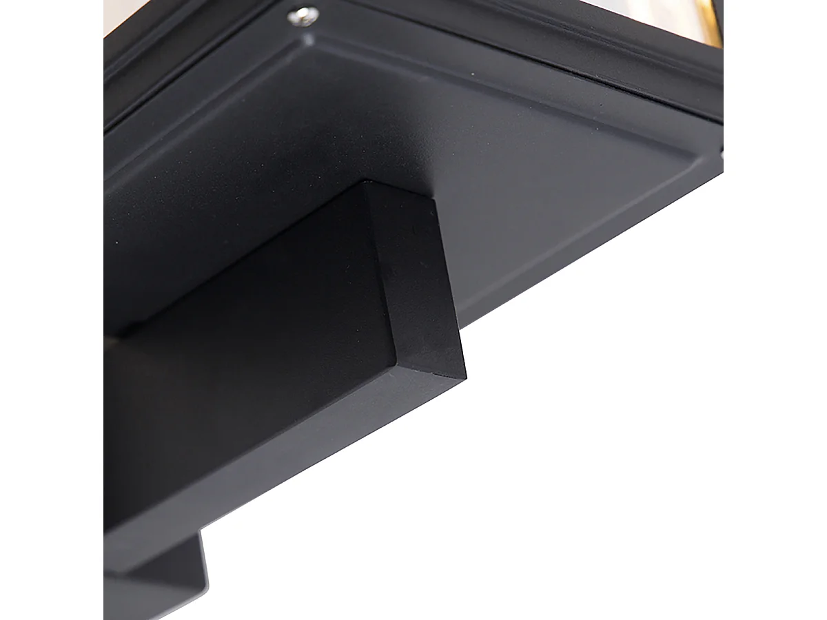 Applique murale rustique intelligente noire avec Wifi G95 - Sutton Up