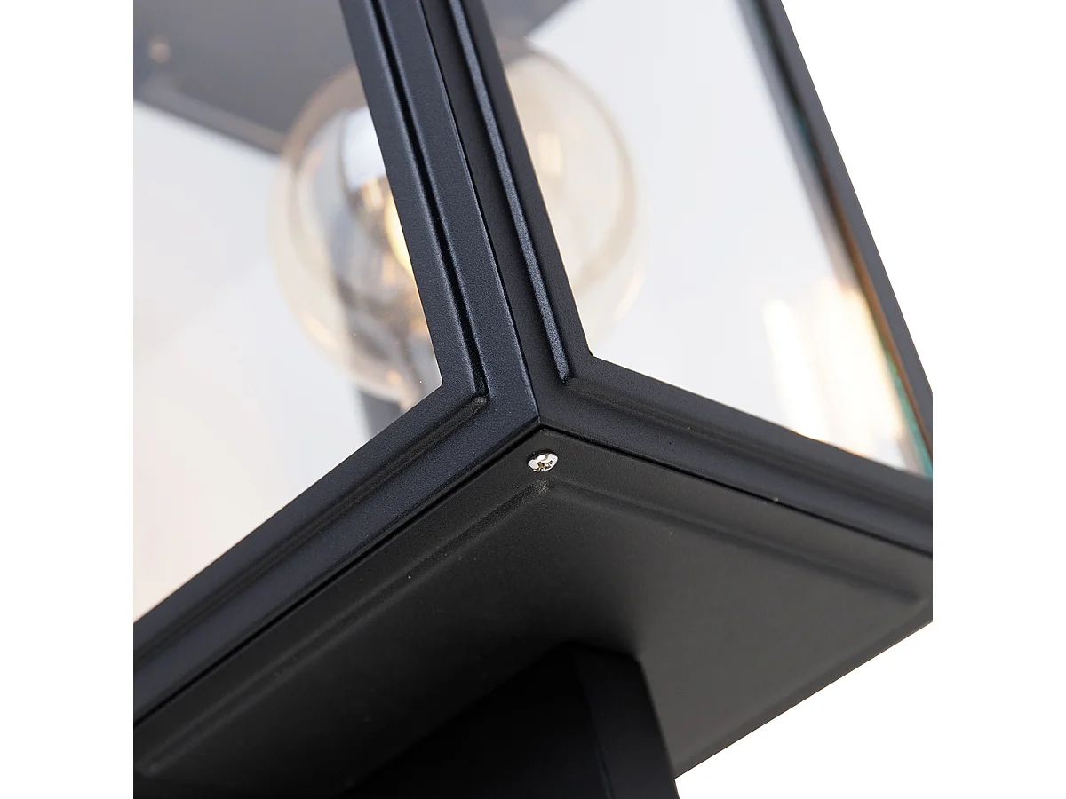 Applique murale rustique intelligente noire avec Wifi G95 - Sutton Up