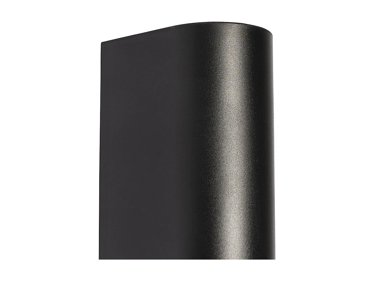 Applique murale extérieure moderne en plastique noir ovale 2 lumières - Baleno