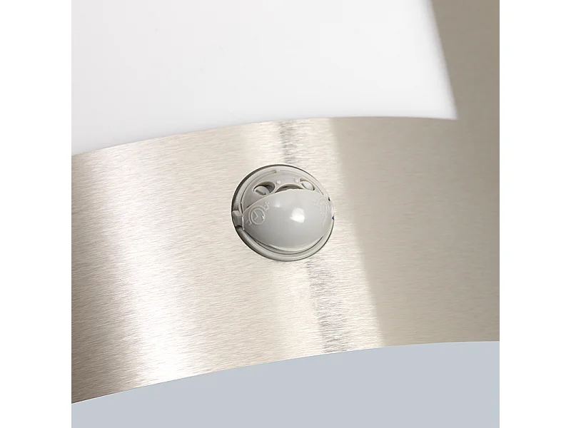 Applique d'extérieur moderne en acier avec détecteur de mouvement IP44 - Emeraude 1