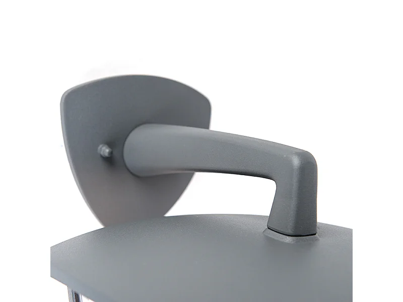 Lanterne d'extérieur classique mur bas gris foncé IP44 - Platar