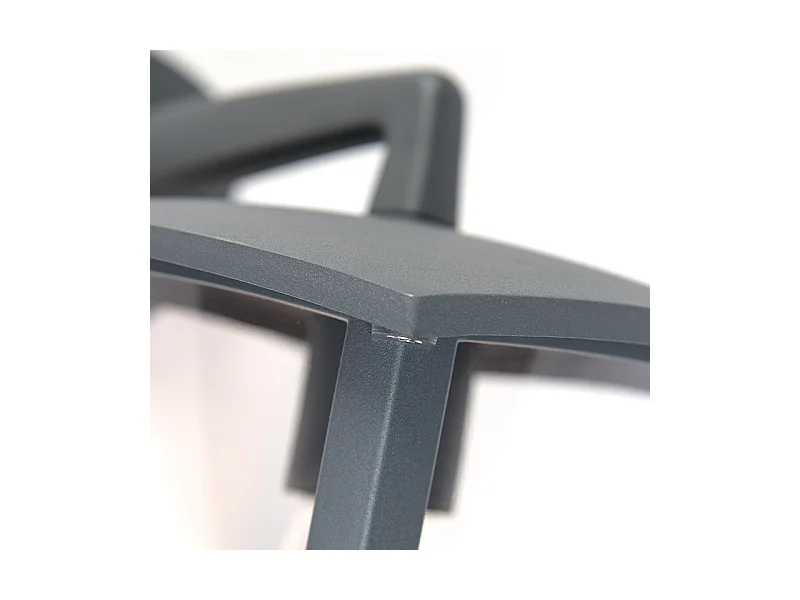 Lanterne d'extérieur classique mur bas gris foncé IP44 - Platar