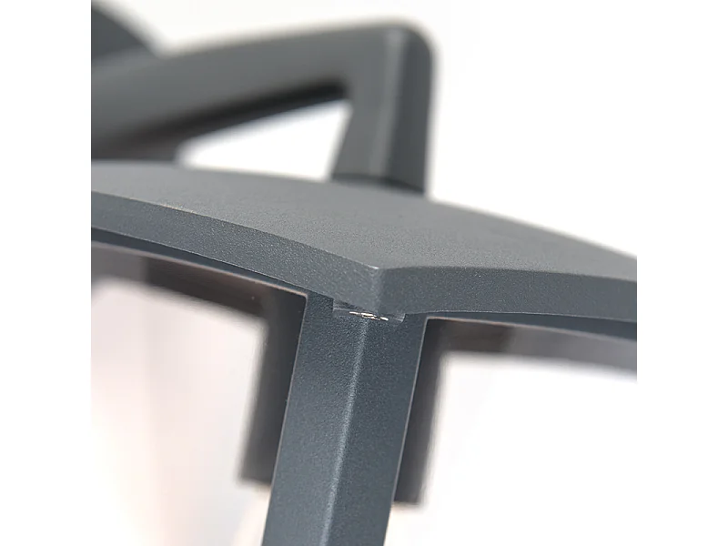 Lanterne murale d'extérieur classique à poser vers le bas gris foncé IP44 - Platar