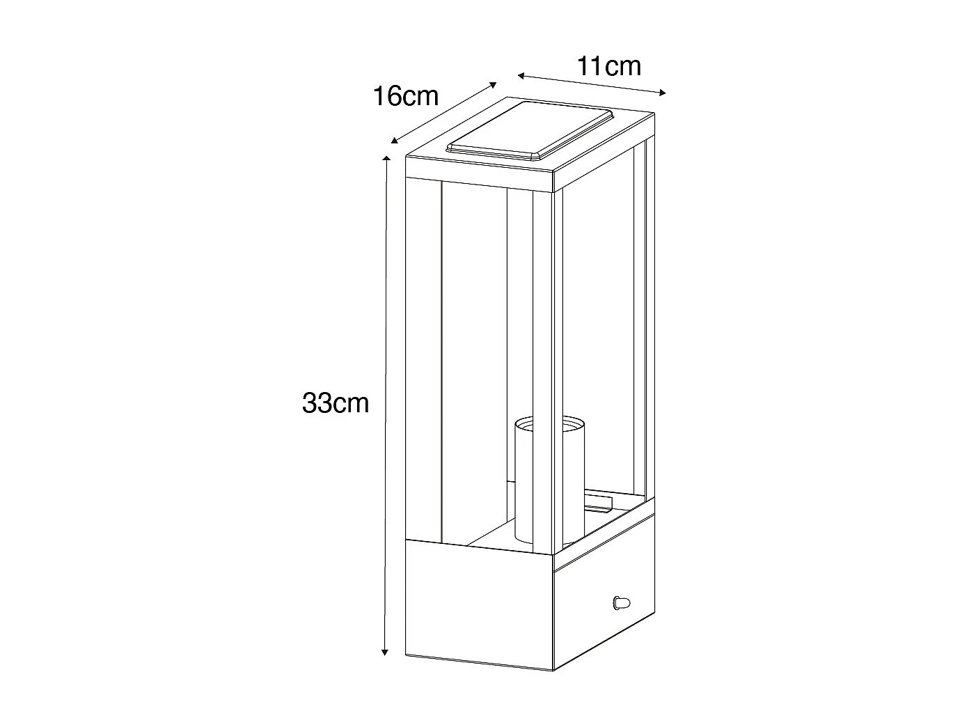 Applique d'extérieur noire avec capteur clair-foncé doré - Rotterdam