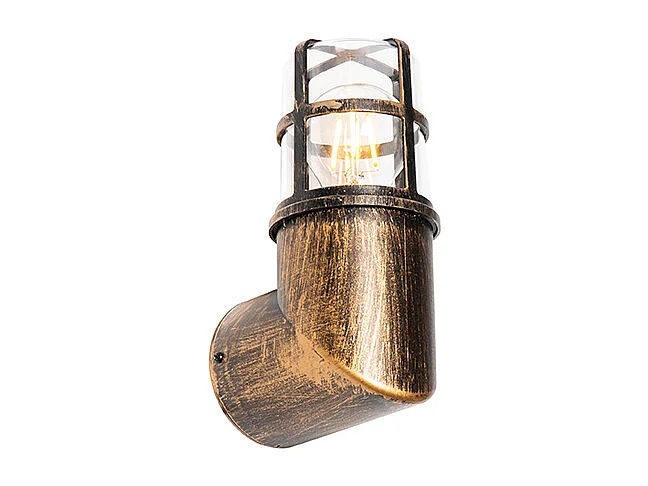 Applique murale d'extérieur vintage or antique IP54 - Kiki