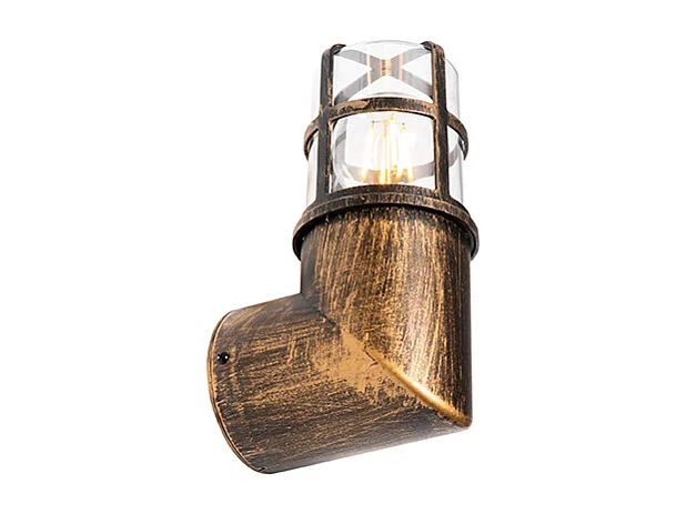 Applique murale d'extérieur vintage or antique IP54 - Kiki