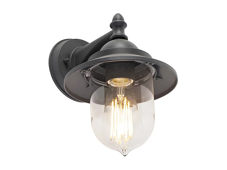 Applique murale d'extérieur romantique gris foncé - Oxford