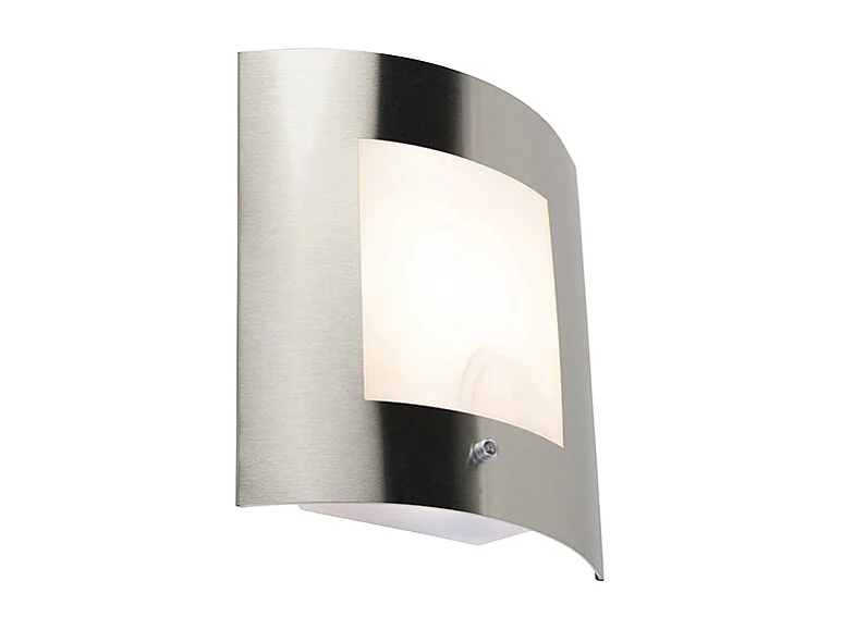 Applique murale extérieure capteur IP44 clair / foncé en acier - Emmerald 1
