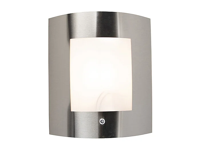 Applique murale extérieure capteur IP44 clair / foncé en acier - Emmerald 1