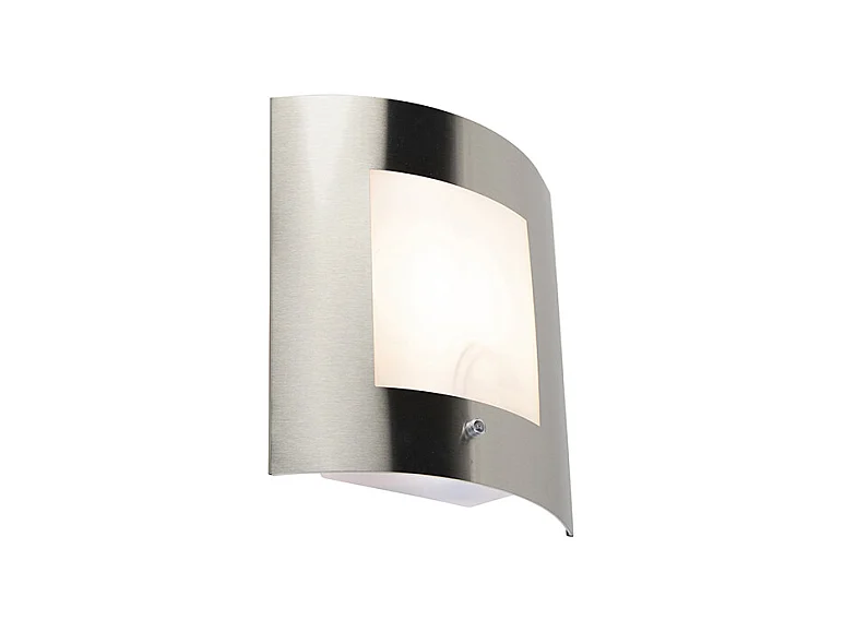 Applique murale extérieure capteur IP44 clair / foncé en acier - Emmerald 1