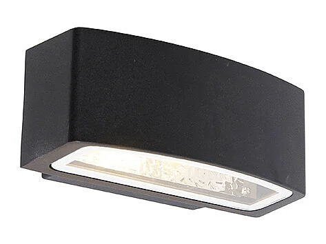 Applique d'extérieur moderne noire IP44 - Latina