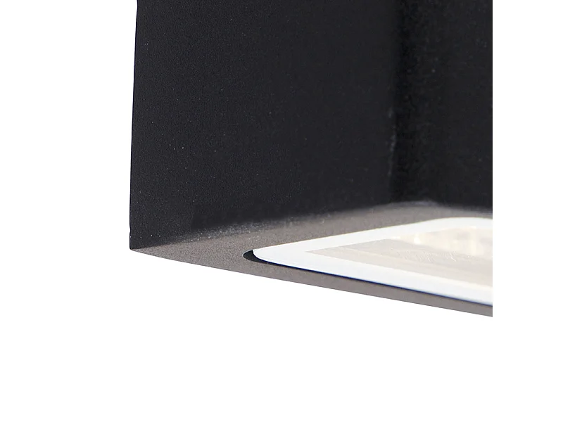 Applique murale d'extérieur moderne noire IP44 - Latina