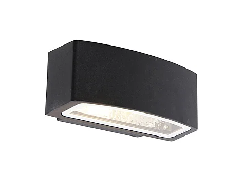 Applique d'extérieur moderne noire IP44 - Latina