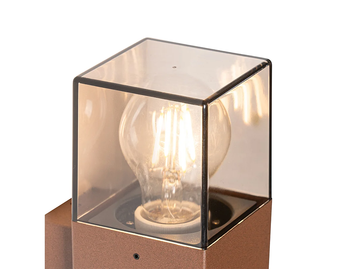 Applique murale d'extérieur industrielle brun rouille IP44 - Denmark