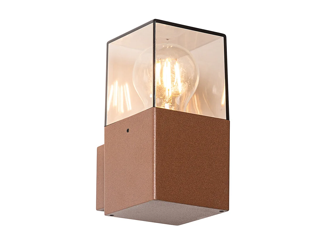 Applique murale d'extérieur industrielle brun rouille IP44 - Denmark