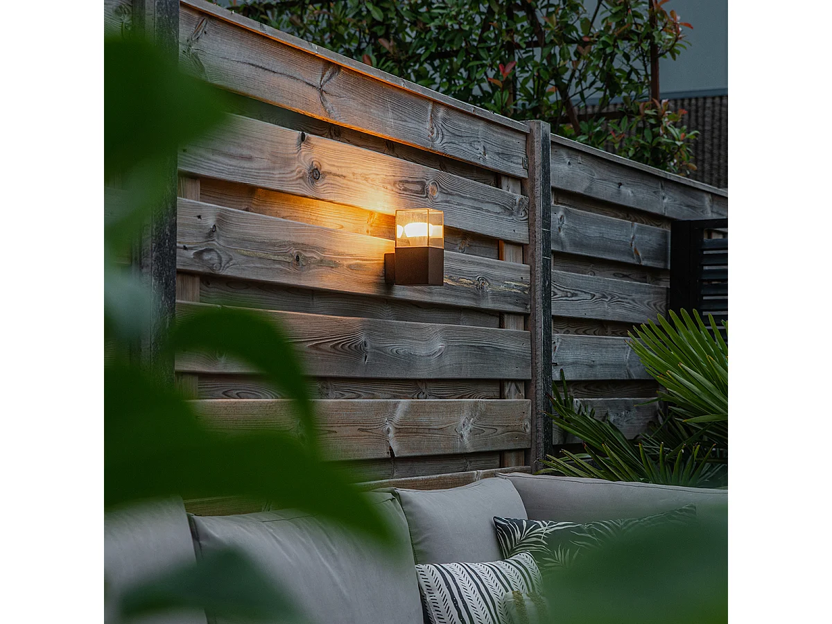 Applique murale d'extérieur industrielle brun rouille IP44 - Denmark