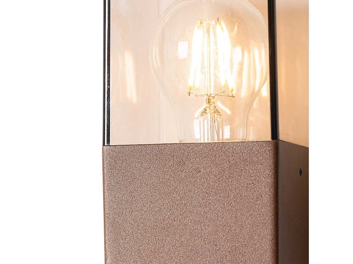 Applique murale d'extérieur industrielle brun rouille IP44 - Denmark