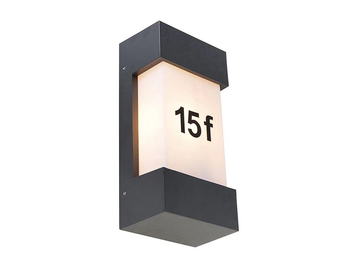 Applique d'extérieur moderne gris foncé IP44 - Tide