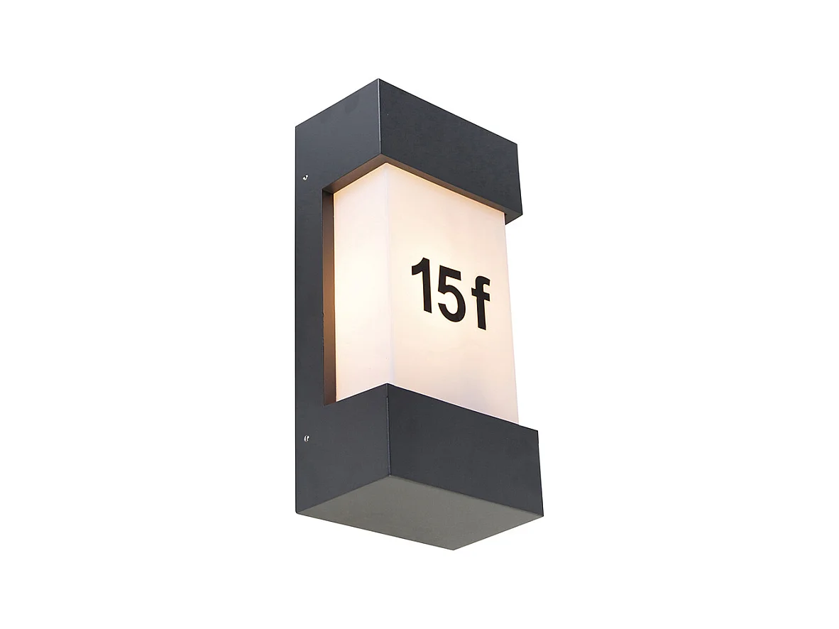 Applique d'extérieur moderne gris foncé IP44 - Tide