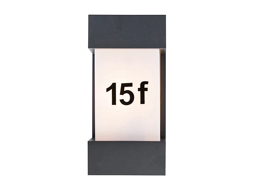 Applique murale d'extérieur moderne gris foncé IP44 - Tide