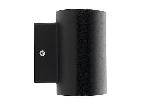 Applique murale d'extérieur moderne noire avec LED IP44 - Ovum