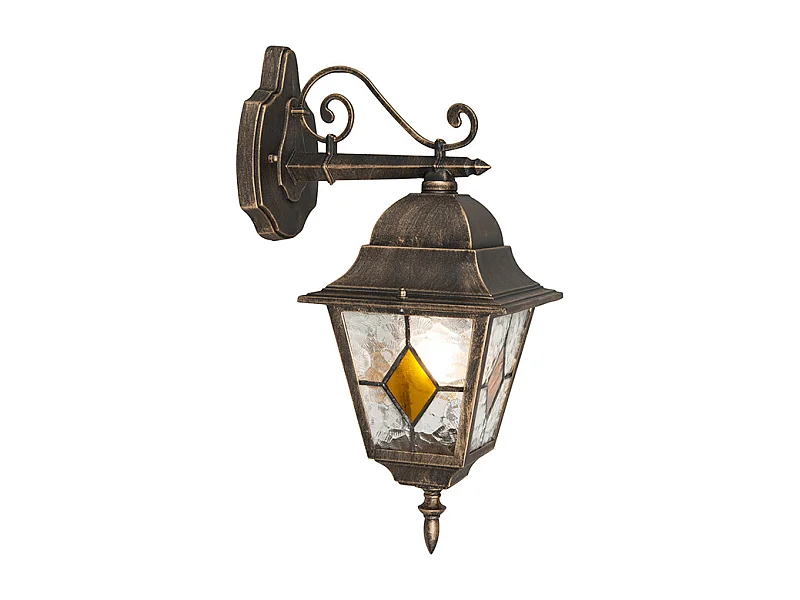 Lanterne murale d'extérieur vintage en bronze - Antigua Down