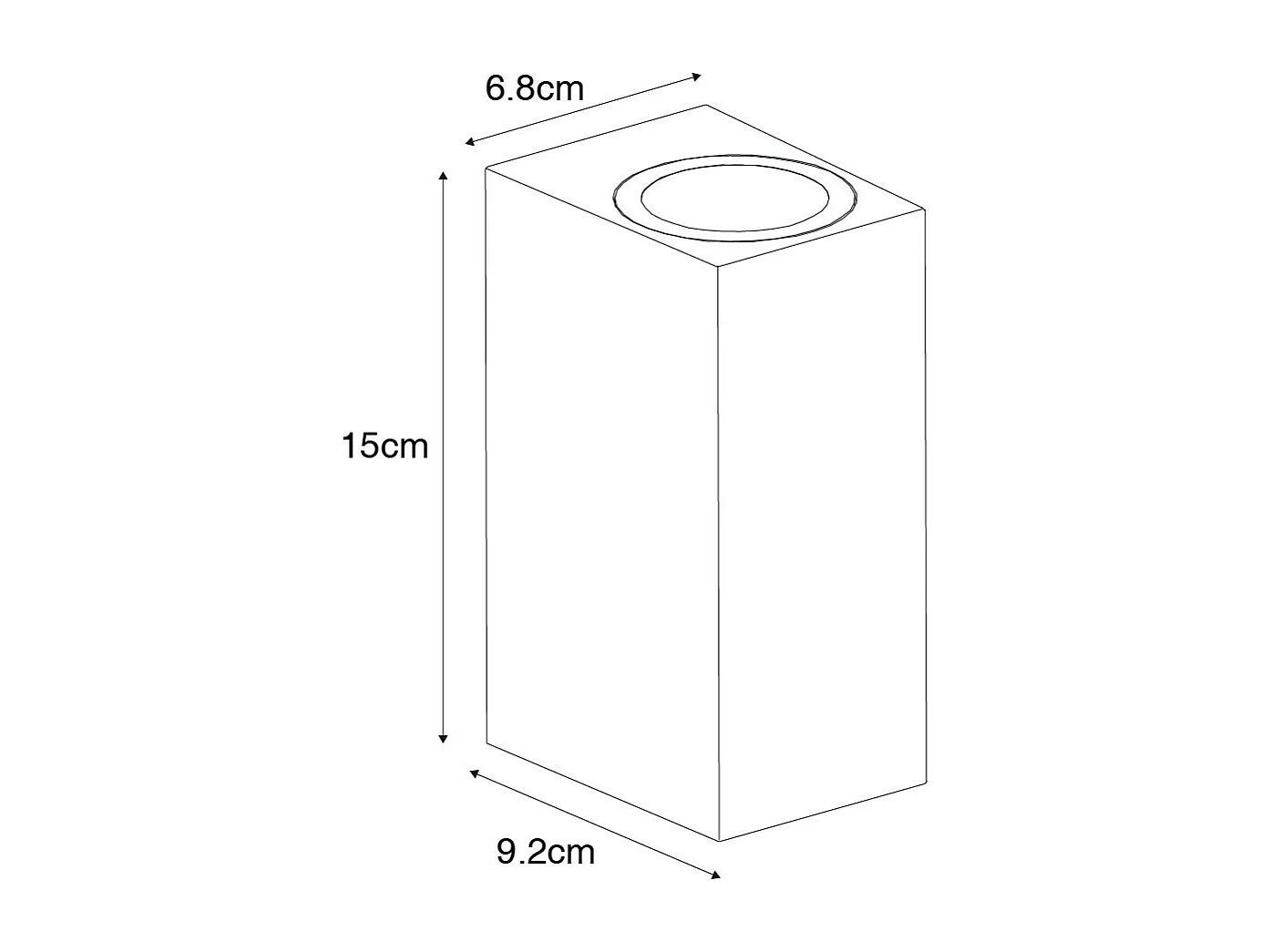 Applique d'extérieur moderne en plastique blanc 2 lumières - Baleno