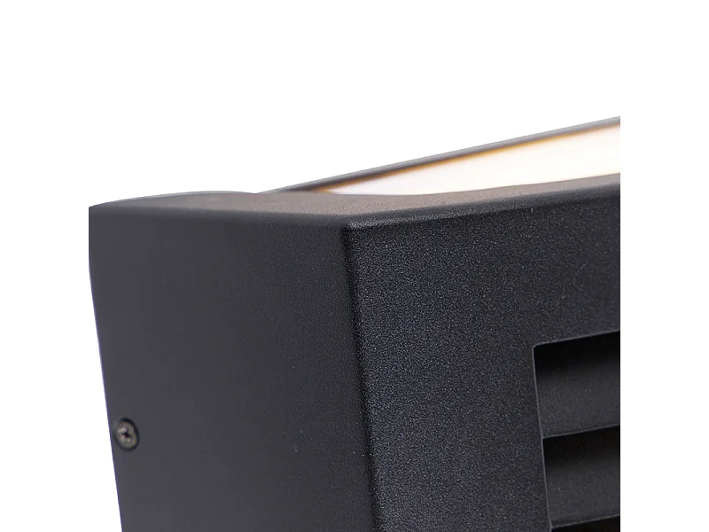 Applique d'extérieur moderne noire IP44 - Hurricane 1