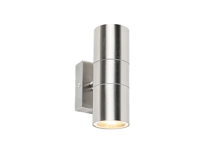 Applique murale d'extérieur acier IP44 - Duo