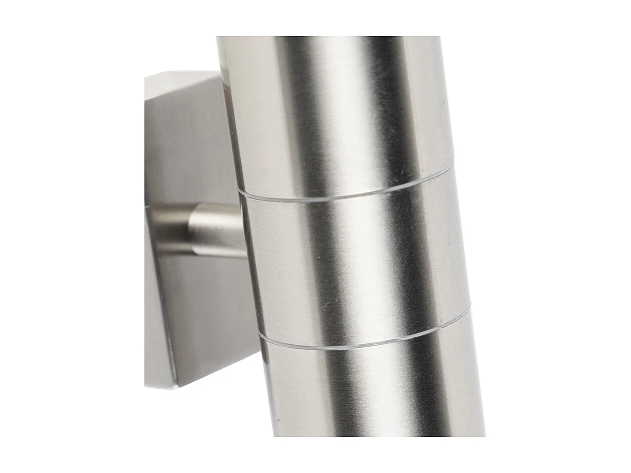 Applique murale extérieure acier 2 lumières IP44 - Duo