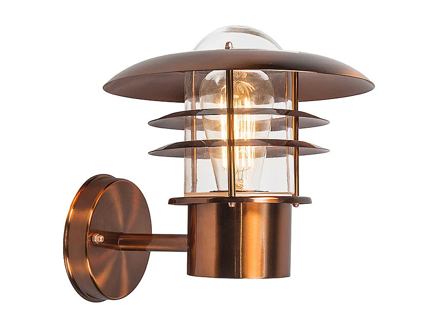 Applique murale d'extérieur vintage en cuivre IP44 - Prato