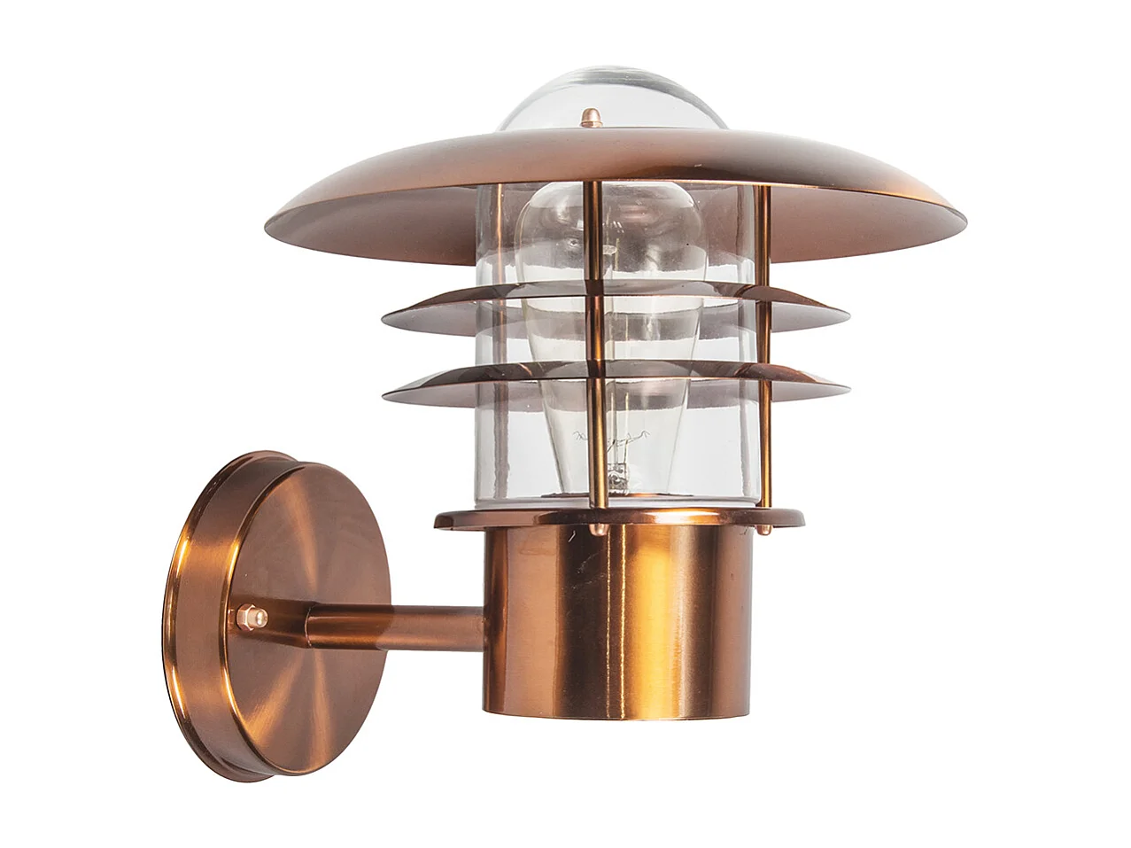 Applique murale d'extérieur vintage en cuivre IP44 - Prato
