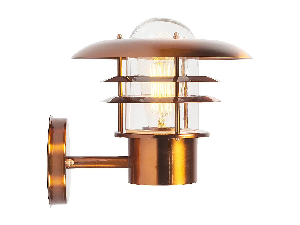 Applique murale d'extérieur vintage en cuivre IP44 - Prato