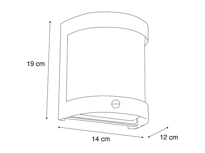 Applique murale d'extérieur moderne en acier inoxydable détecteur de mouvement IP44 - Mira