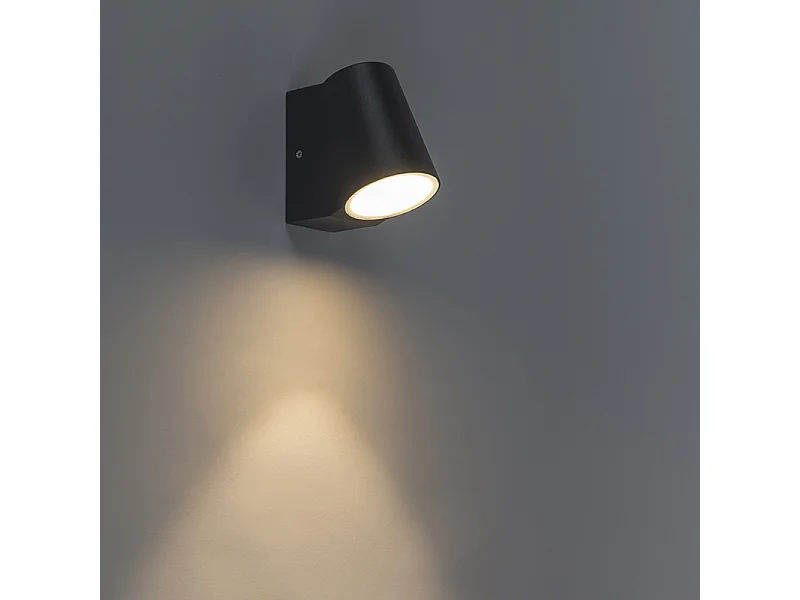 Lampe d'extérieur anthracite avec capteur clair-obscur avec LED - UMA